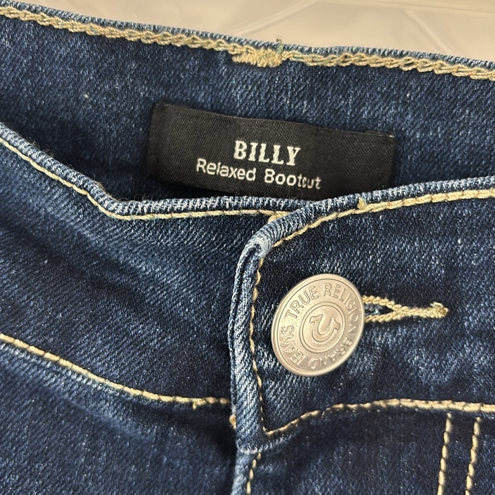 NWT True Religion sz36x33.5 Billy Relaxed Bootcut Fit in Dark Hibernation Wash - Picture 6 of 9